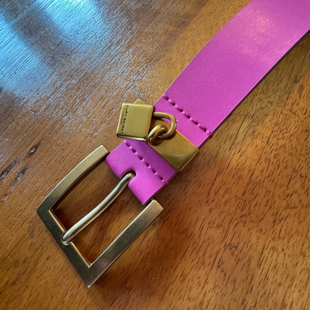 Kurt Geiger Pink and Gold Belt